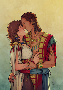 Dessin fantasy couple amoureux