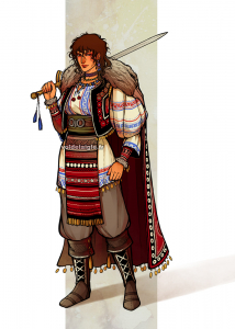 belle femme en costume roumain europe de l'est