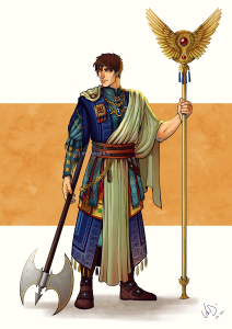 prince médiéval fantasy en costume roumain russe europe de l'est