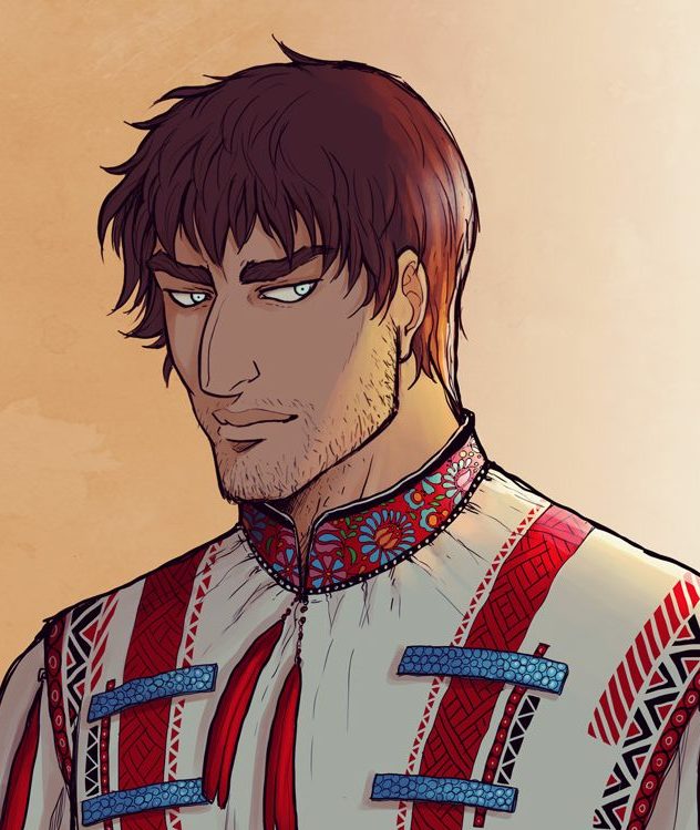bel homme en chemise roumaine europe de l'est