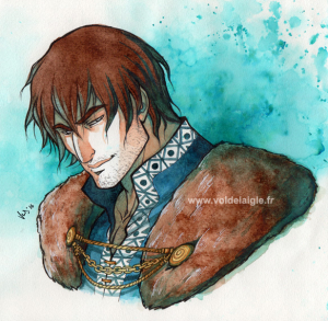 seigneur médiéval aquarelle