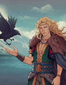 Illustration fantasy viking