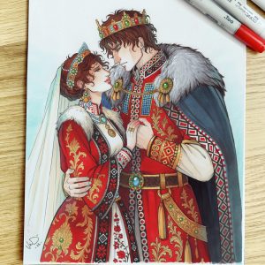 Dessin royal feutres à alcool